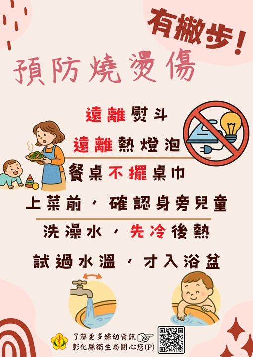 【健康宣導】檢核居家環境，預防燒燙傷